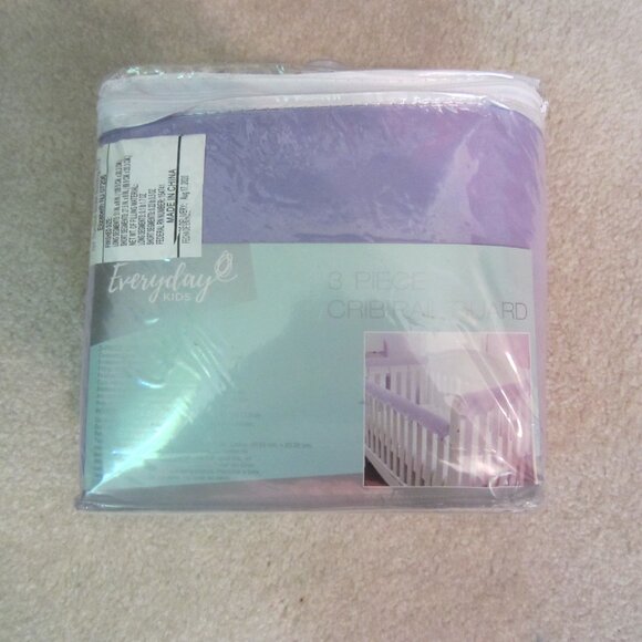 NIB/3 in 1 Baby Crib Rail Cover Protector Safe Teething Guard Wrap for Standard - Picture 2 of 2